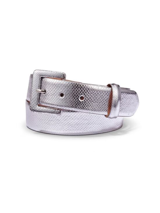(H) W.Kleinberg KARUNG Metallic Snakeskin Belt
Women\'s Size S main image 5